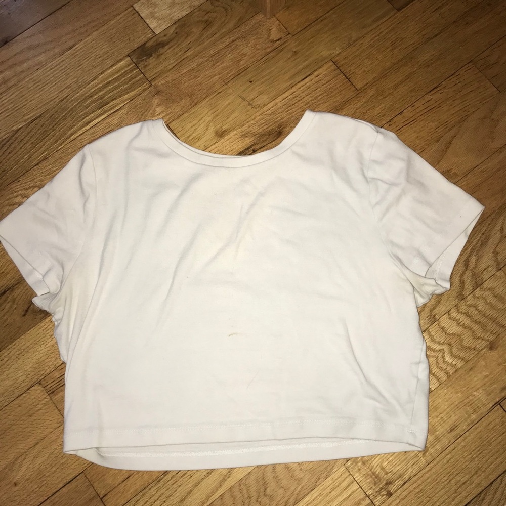 Cropped White T
